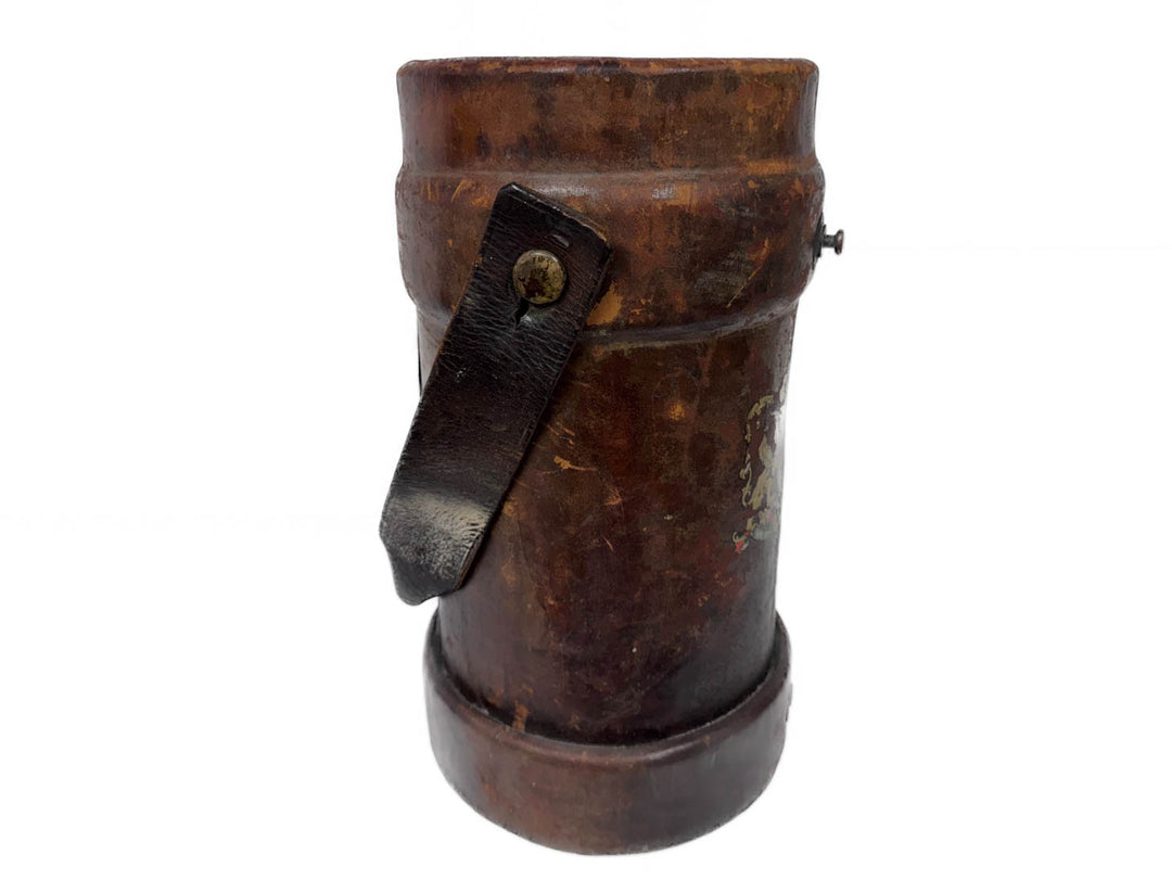 Antique WWII Leather Cordite Carrier