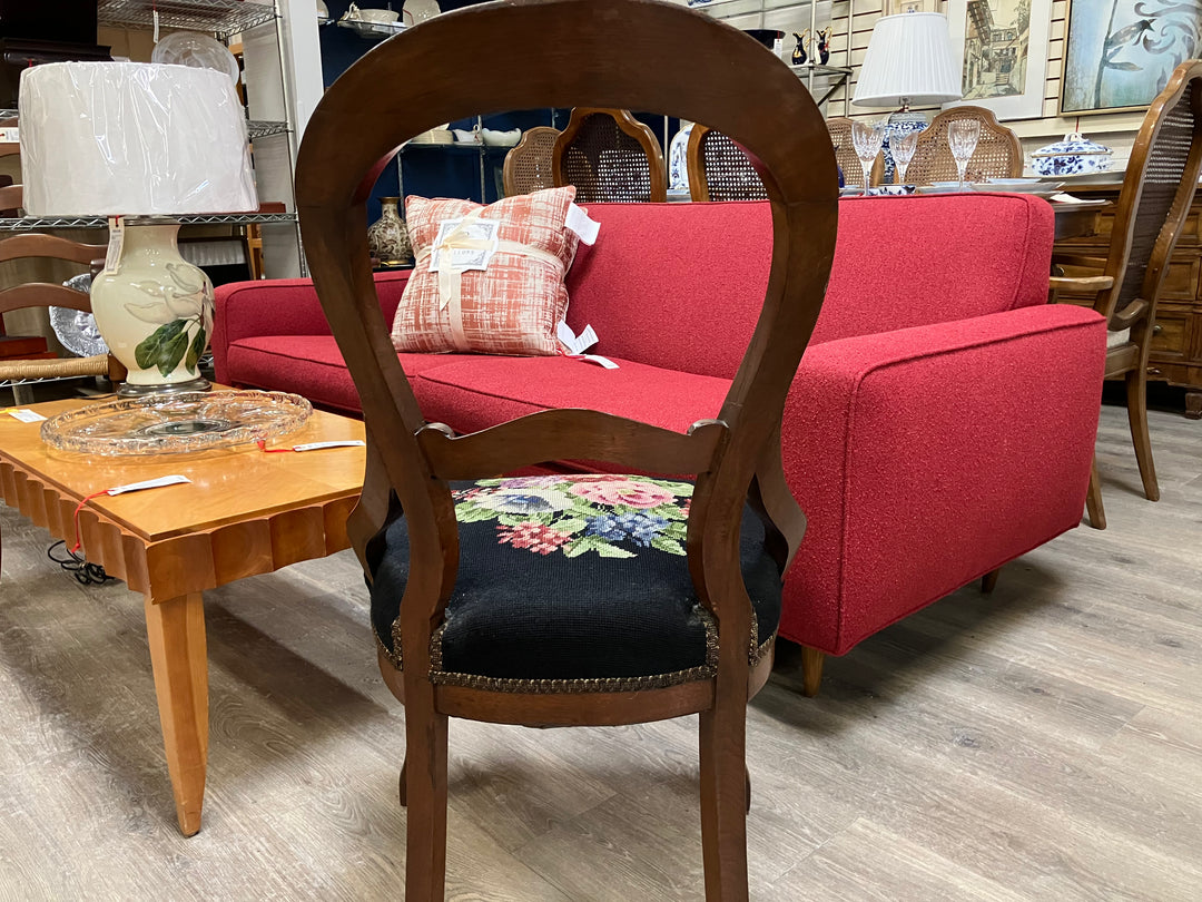 Antique Needlepoint Side Chair