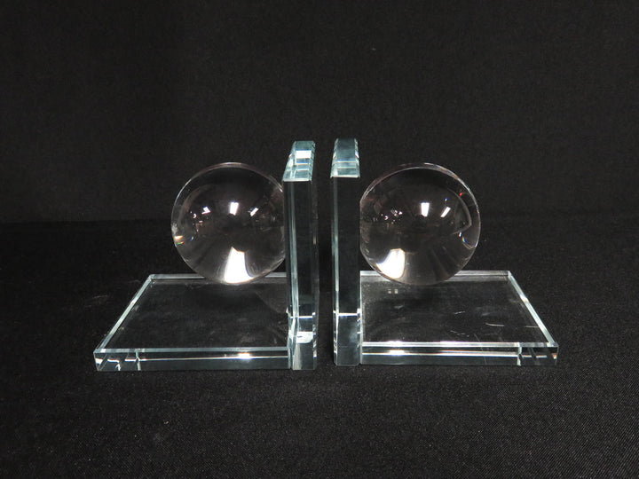 Glass Bookends