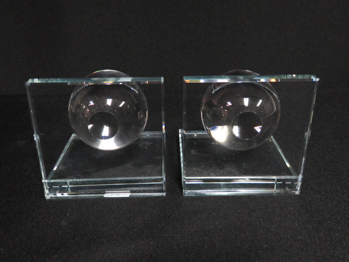 Glass Bookends