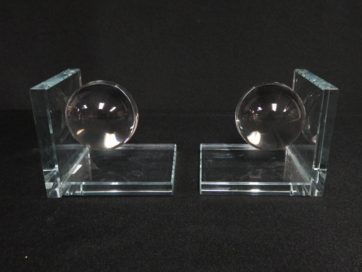 Glass Bookends