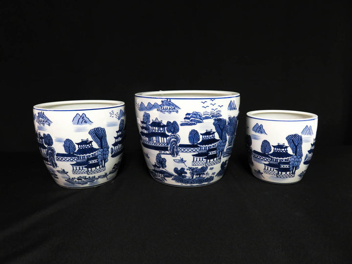 Asian Motif Planters