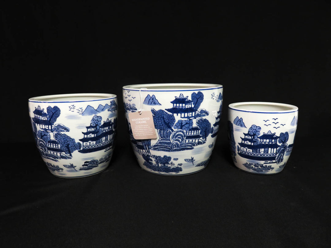 Asian Motif Planters