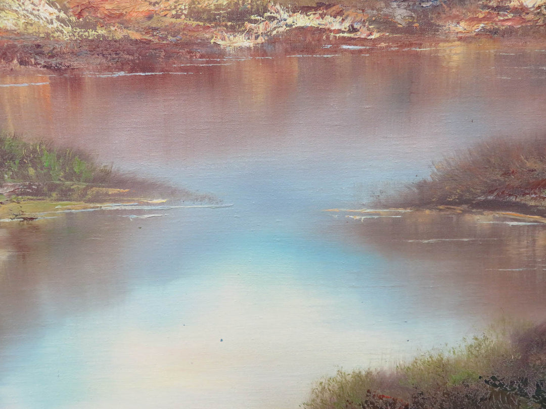 Alpine Mountain Scene Original Oil