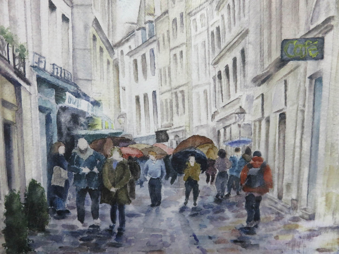 Paris Street Scene Print
