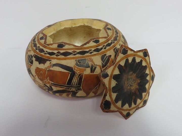 Hand Crafted Gourd Container