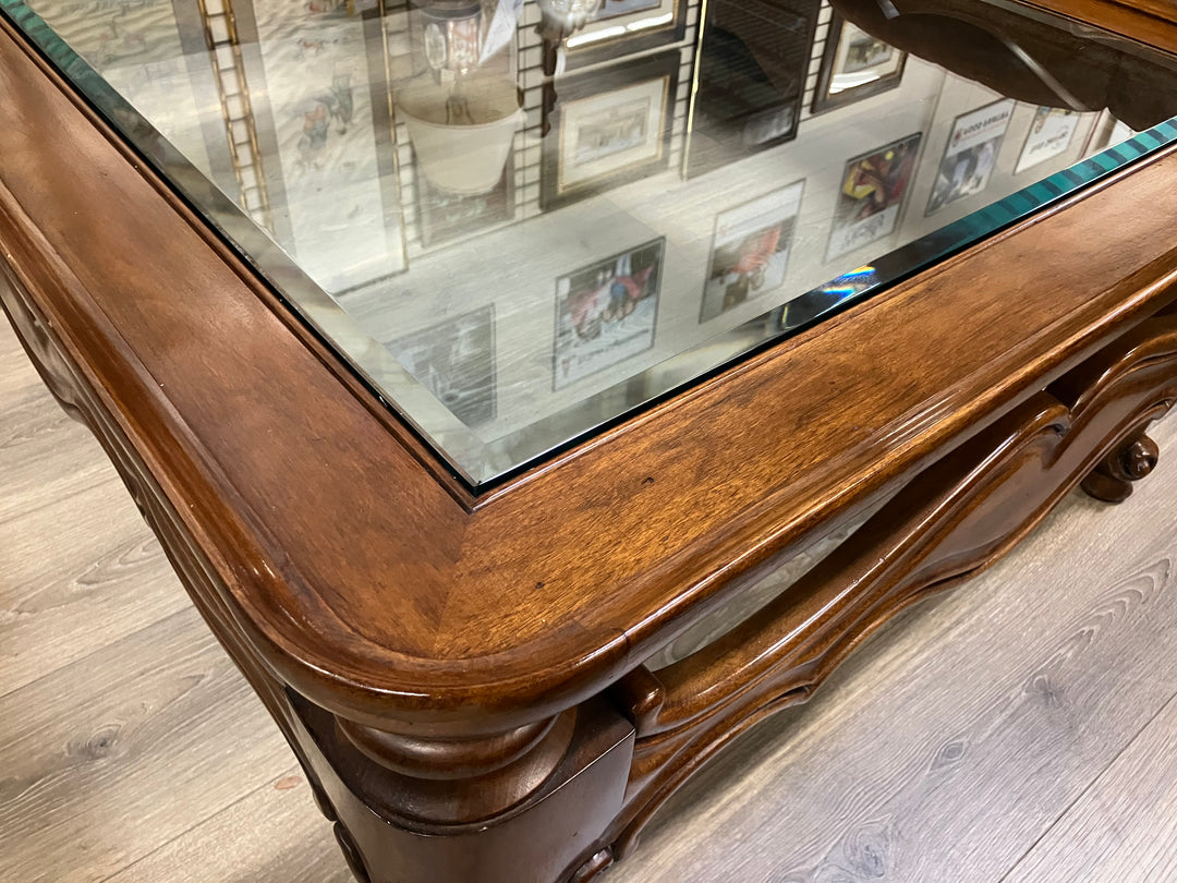 Wood & Glass Coffee Table