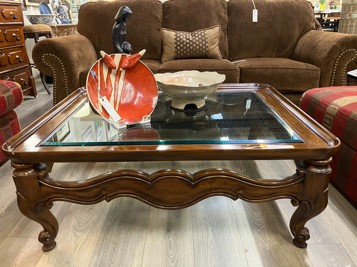 Wood & Glass Coffee Table