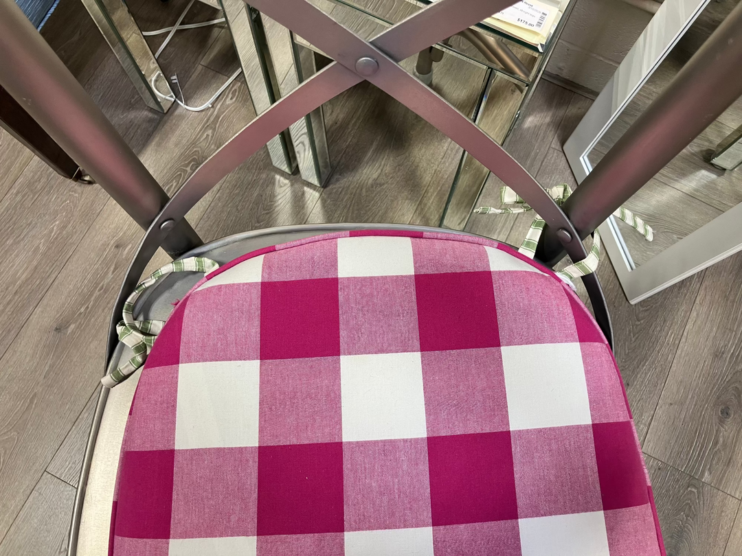 Two Metal Counter Stools