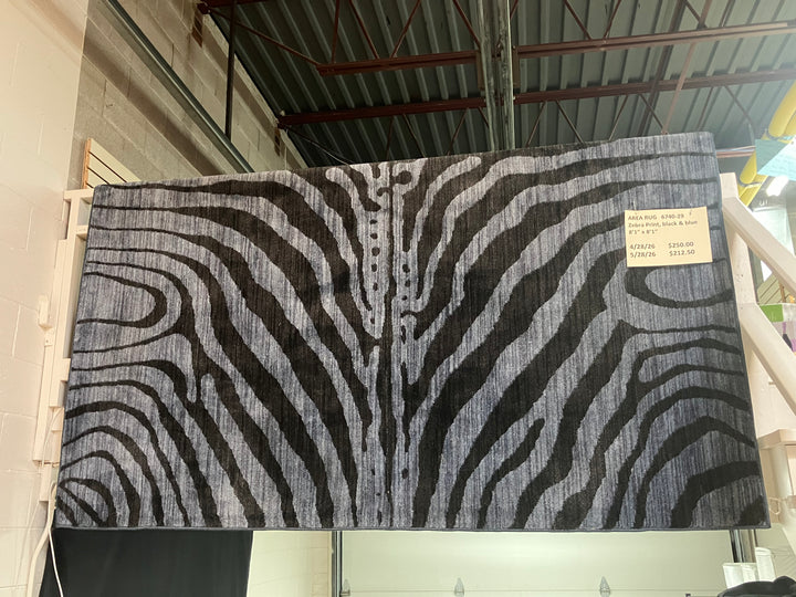 Zebra Print Area Rug