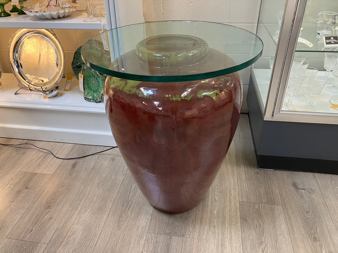 Oxblood Ginger Jar Occasional Table