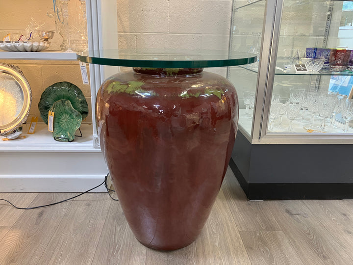 Oxblood Ginger Jar Occasional Table