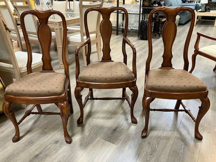 Six Queen Anne Style Dining Chairs