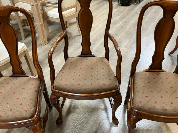 Six Queen Anne Style Dining Chairs
