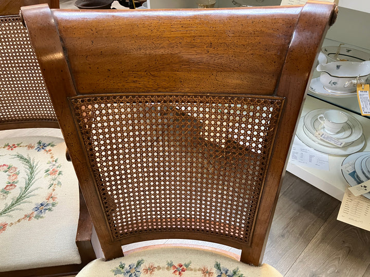 Eight Needlepoint Dining Chairs
