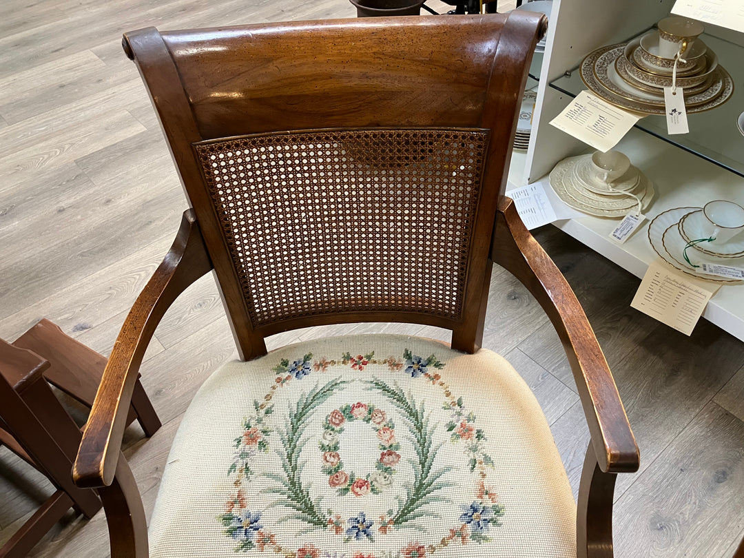 Eight Needlepoint Dining Chairs