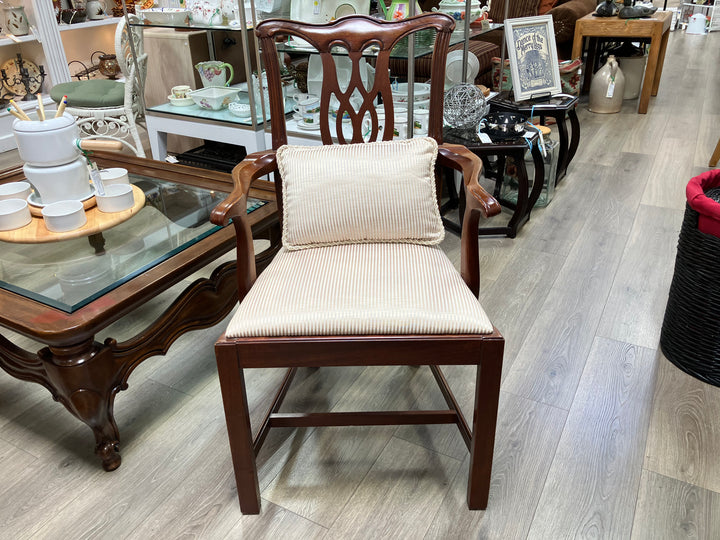 Vintage Chippendale Style Arm Chair