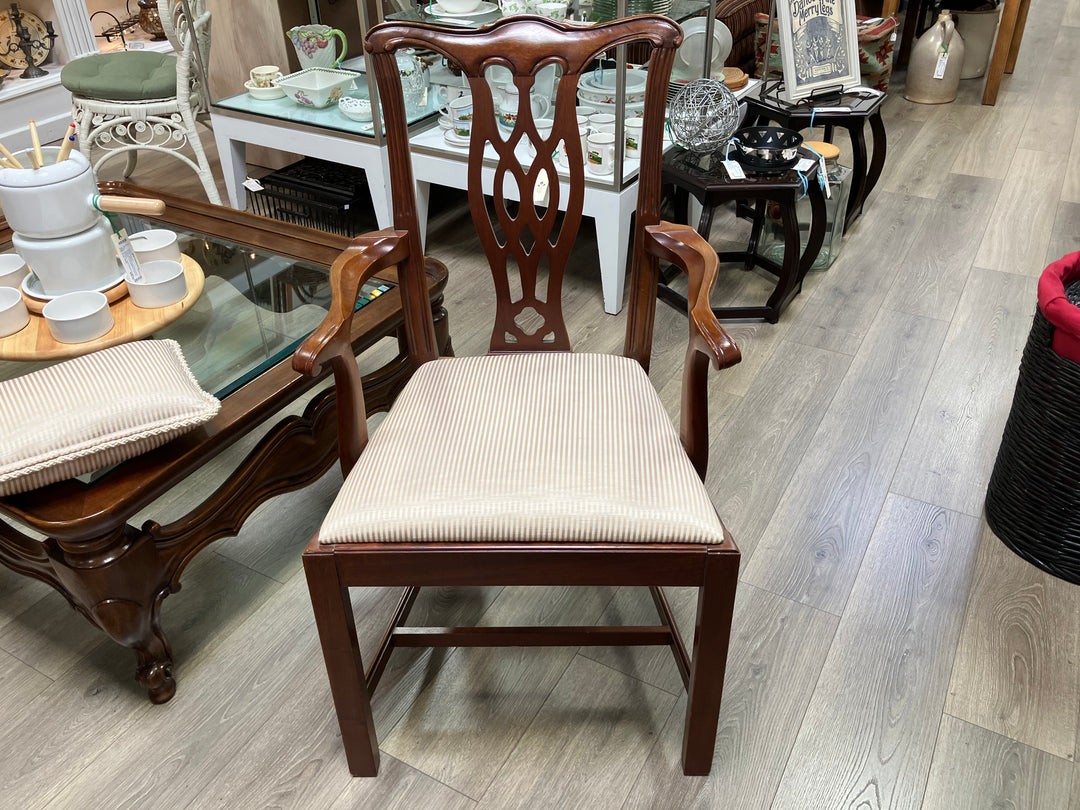 Vintage Chippendale Style Arm Chair
