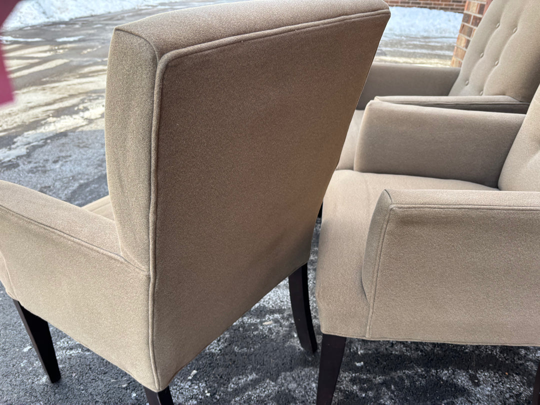 Four Tan Dining Chairs