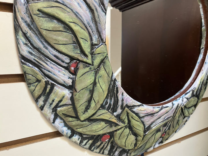 Ceramic Framed  Mirror