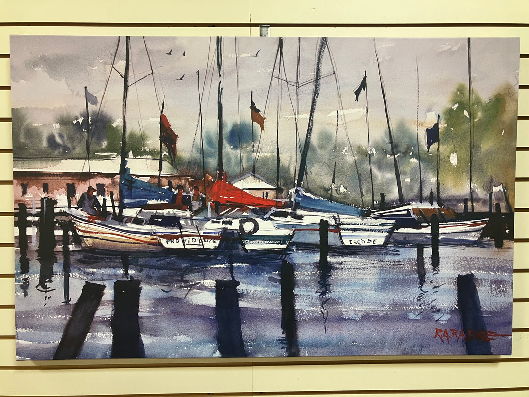 "Menominee Marina" Canvas Print