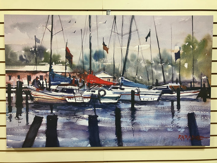 "Menominee Marina" Canvas Print