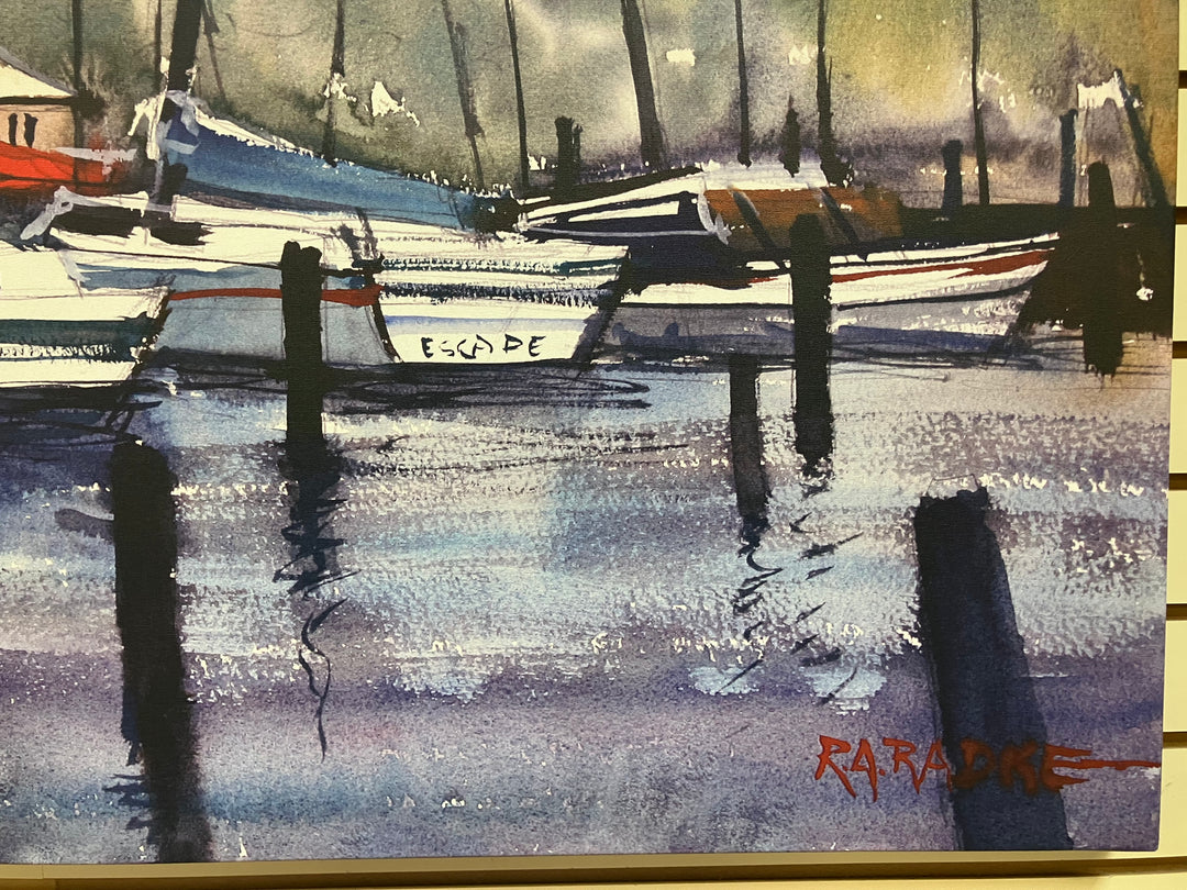 "Menominee Marina" Canvas Print