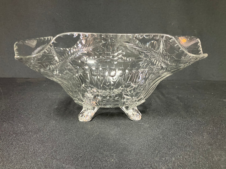 Vintage Glass Centerpiece Bowl
