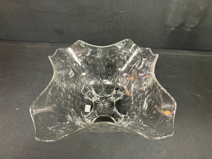 Vintage Glass Centerpiece Bowl