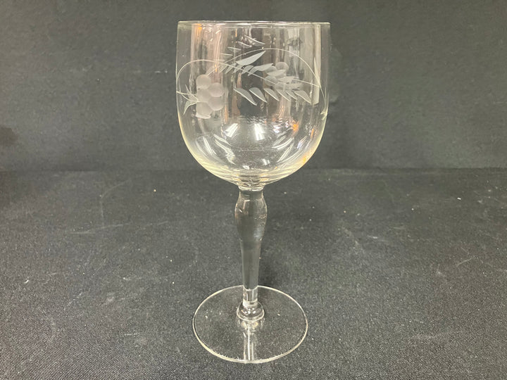 Etched Wine Glasses