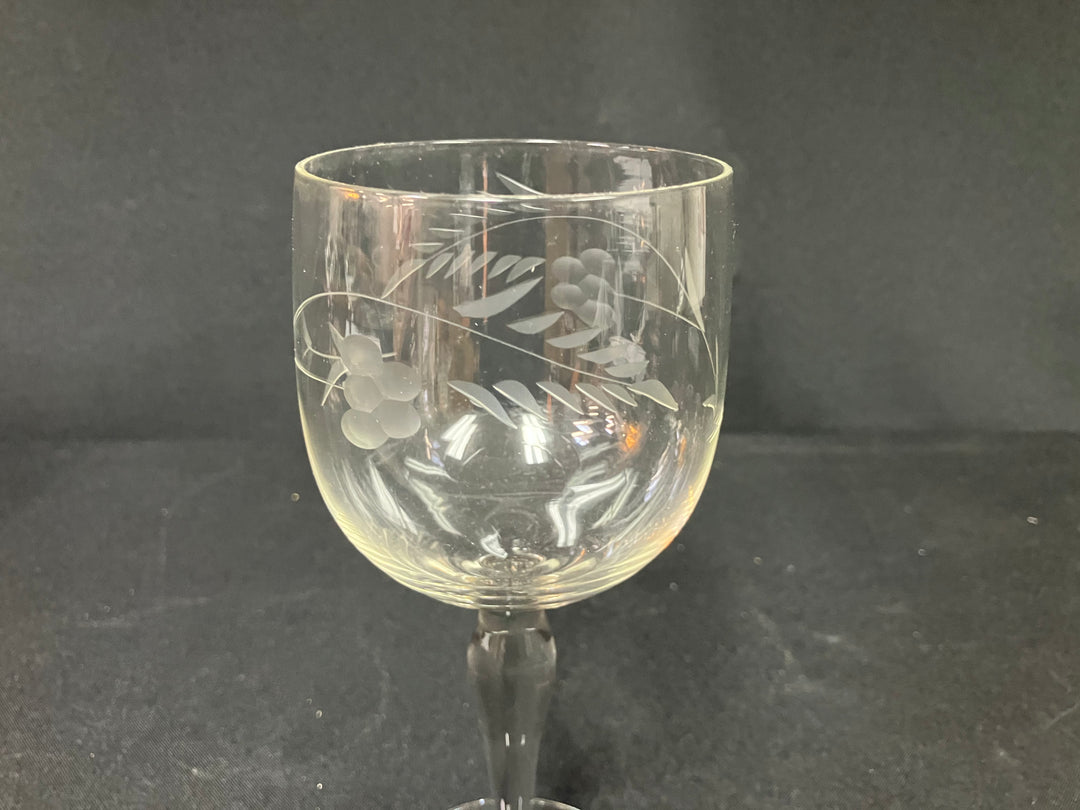 Etched Wine Glasses