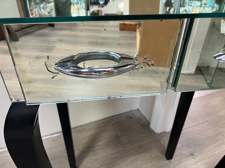 Mirrored Vanity with Trifold Mirror