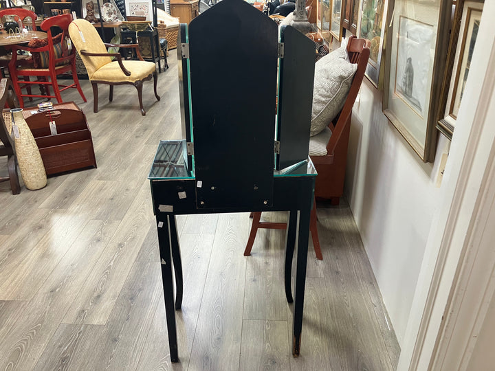 Mirrored Vanity with Trifold Mirror