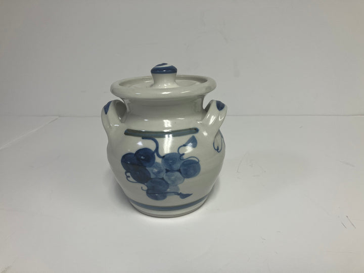 Simon Pearce Lidded Pottery Jar