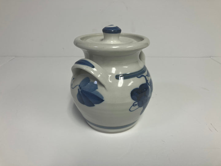 Simon Pearce Lidded Pottery Jar