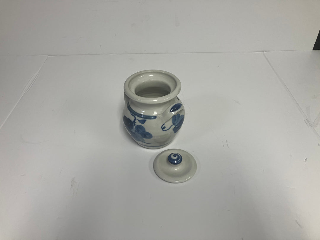 Simon Pearce Lidded Pottery Jar