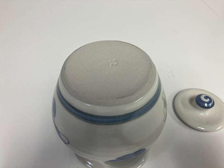 Simon Pearce Lidded Pottery Jar