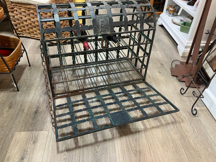 Antique Wrought Iron Wine Chest