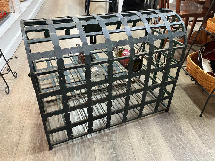 Antique Wrought Iron Wine Chest