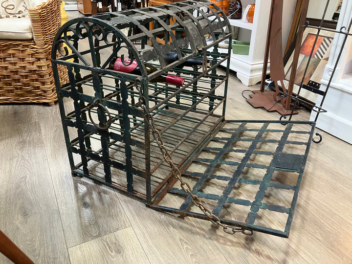 Antique Wrought Iron Wine Chest