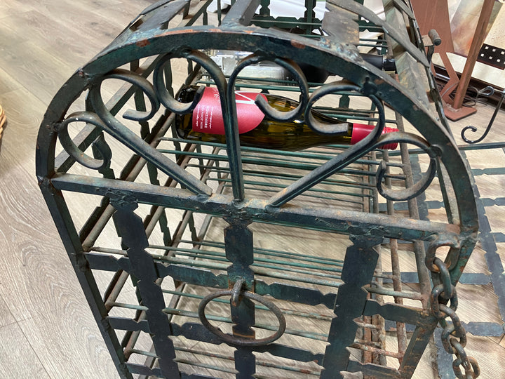 Antique Wrought Iron Wine Chest