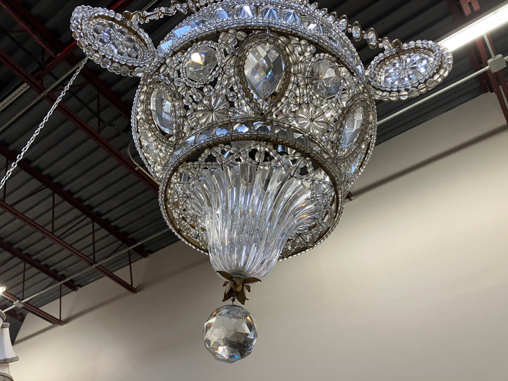 Magnificent Italian Beaded Crystal Chandelier