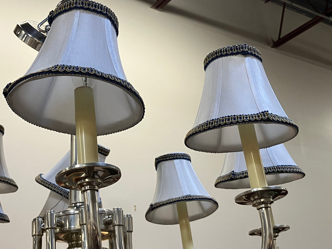 Silvertone Eight Arm Chandelier