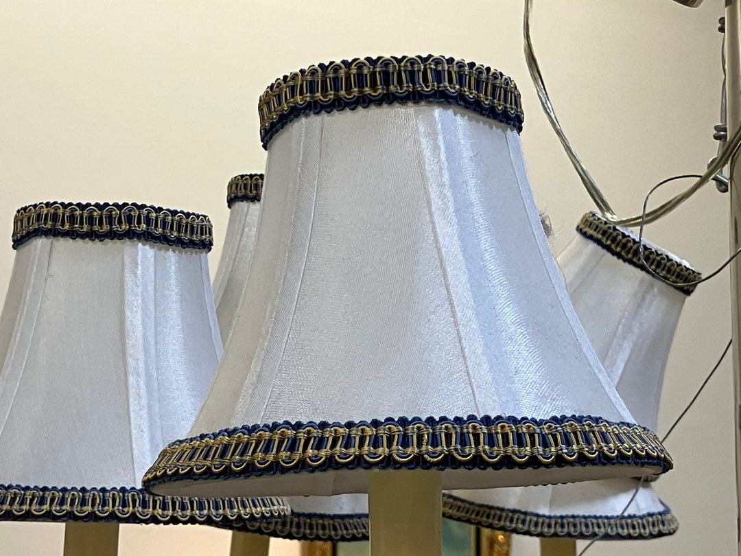 Silvertone Eight Arm Chandelier