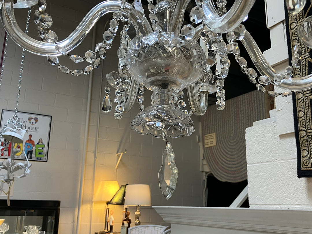 Cascading Crystal 5 Arm Chandelier