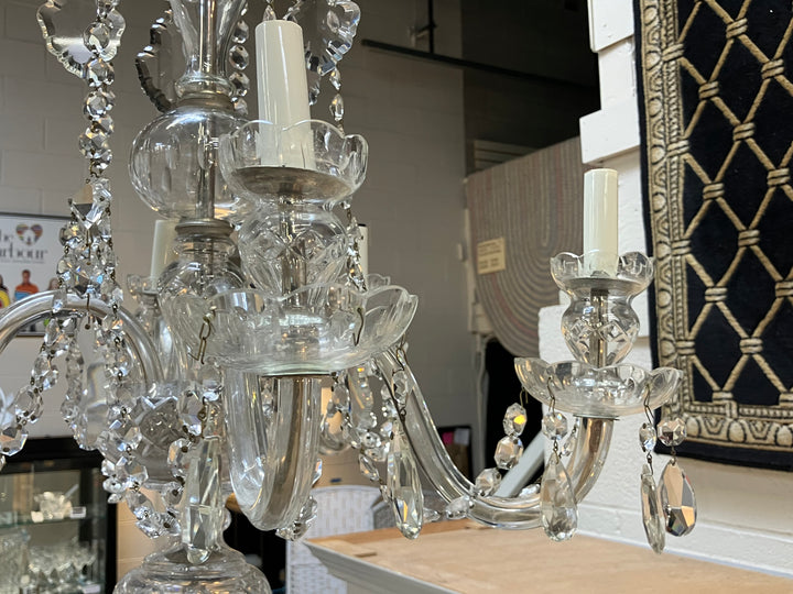 Cascading Crystal 5 Arm Chandelier
