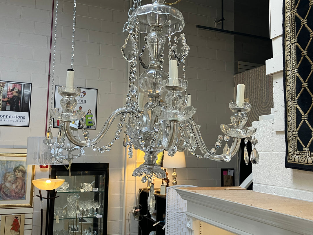 Cascading Crystal 5 Arm Chandelier