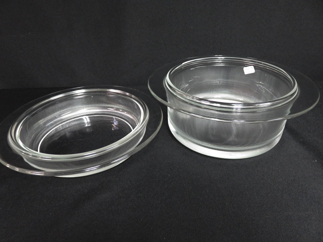 Covered Glass Casserole
