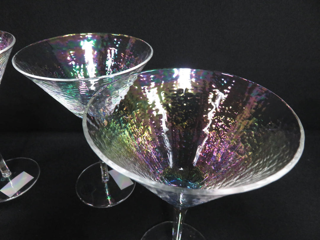 Iridescent Martini Glasses