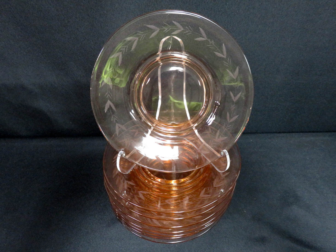 Vintage Depression Glass Plates